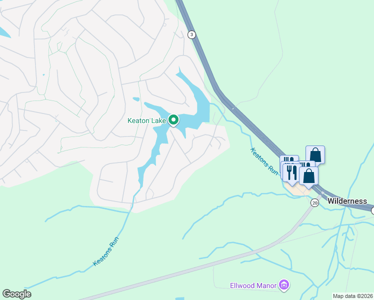 map of restaurants, bars, coffee shops, grocery stores, and more near 200 Wilderness Lane in Locust Grove