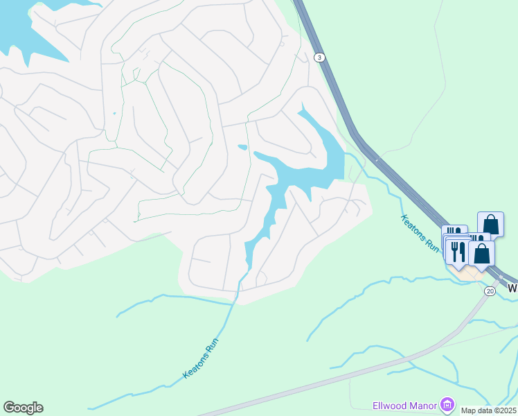 map of restaurants, bars, coffee shops, grocery stores, and more near 1222 Eastover Parkway in Locust Grove