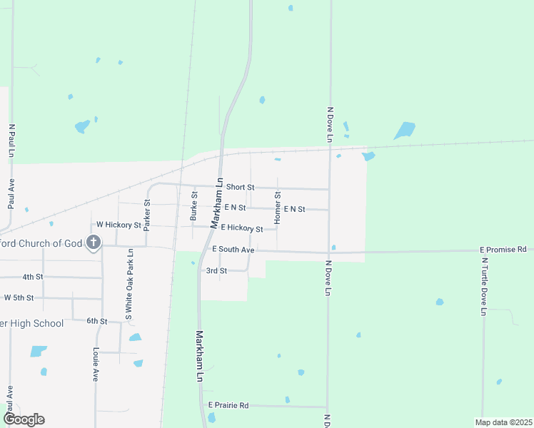 map of restaurants, bars, coffee shops, grocery stores, and more near 499-607 East North Avenue in Bluford