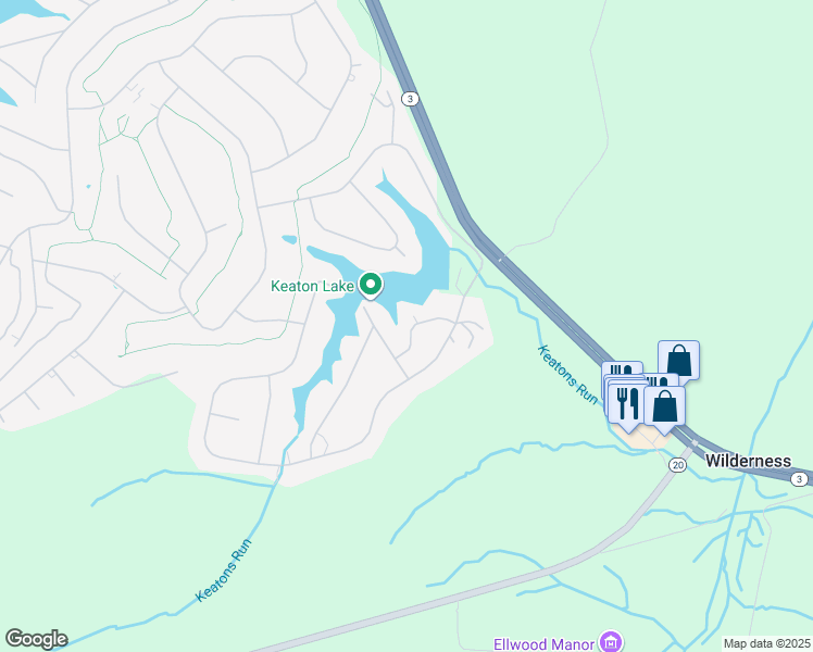 map of restaurants, bars, coffee shops, grocery stores, and more near 107 Edgemont Lane in Locust Grove