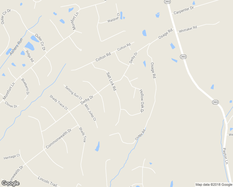 map of restaurants, bars, coffee shops, grocery stores, and more near Salt Lick Road in Crestwood