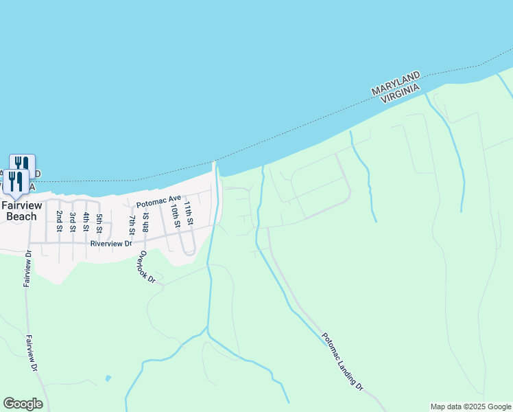 map of restaurants, bars, coffee shops, grocery stores, and more near 6087 Bamboo Point in King George