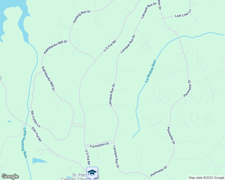 map of restaurants, bars, coffee shops, grocery stores, and more near 8707 Laroque Run Drive in Fredericksburg