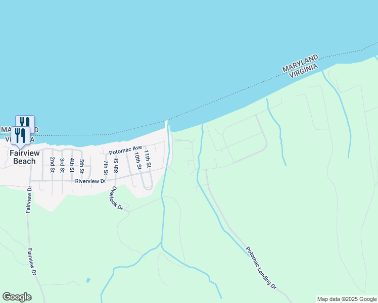 map of restaurants, bars, coffee shops, grocery stores, and more near 6080 Bamboo Point in King George