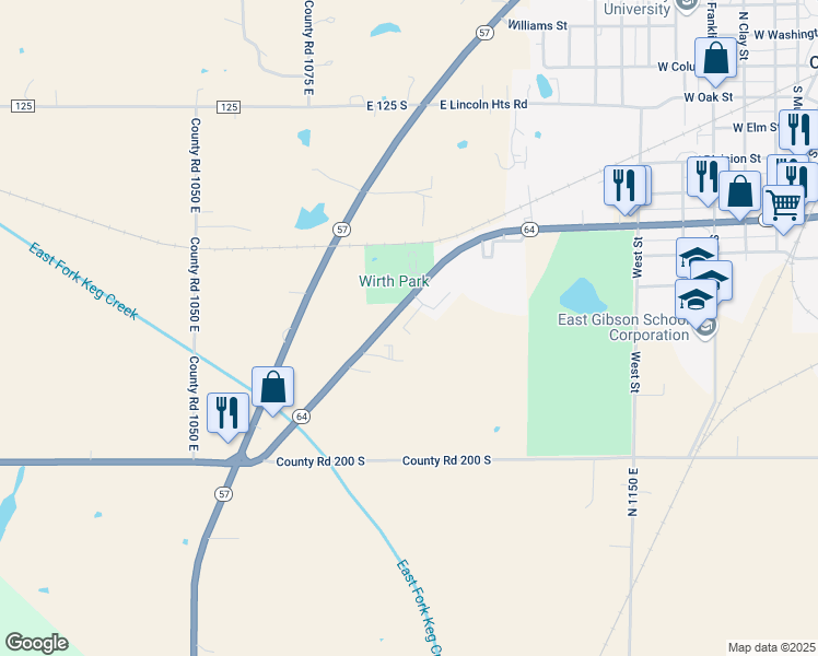 map of restaurants, bars, coffee shops, grocery stores, and more near 1200 West Morton Street in Oakland City