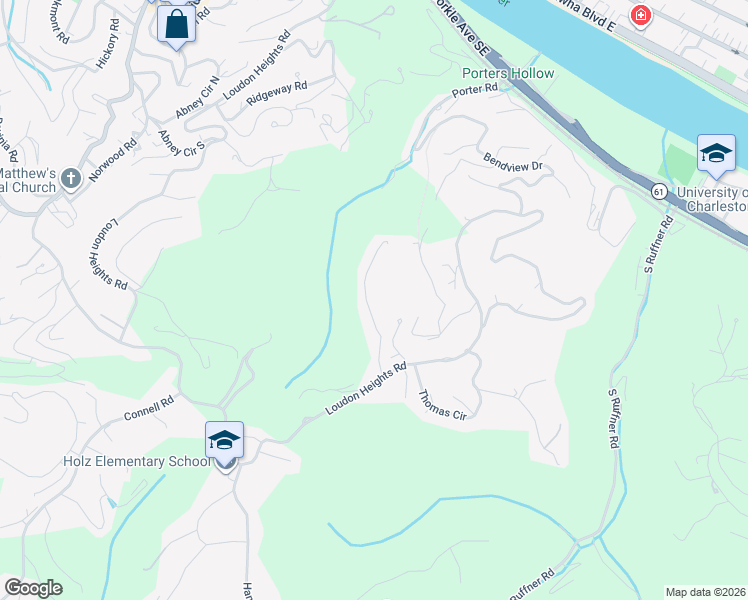 map of restaurants, bars, coffee shops, grocery stores, and more near 23 Brittany Woods in Charleston