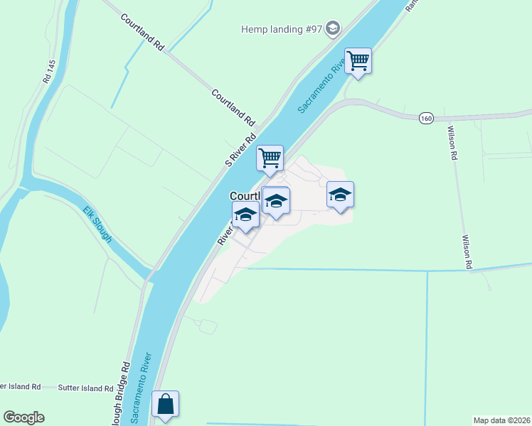 map of restaurants, bars, coffee shops, grocery stores, and more near 151 Washington Avenue in Courtland