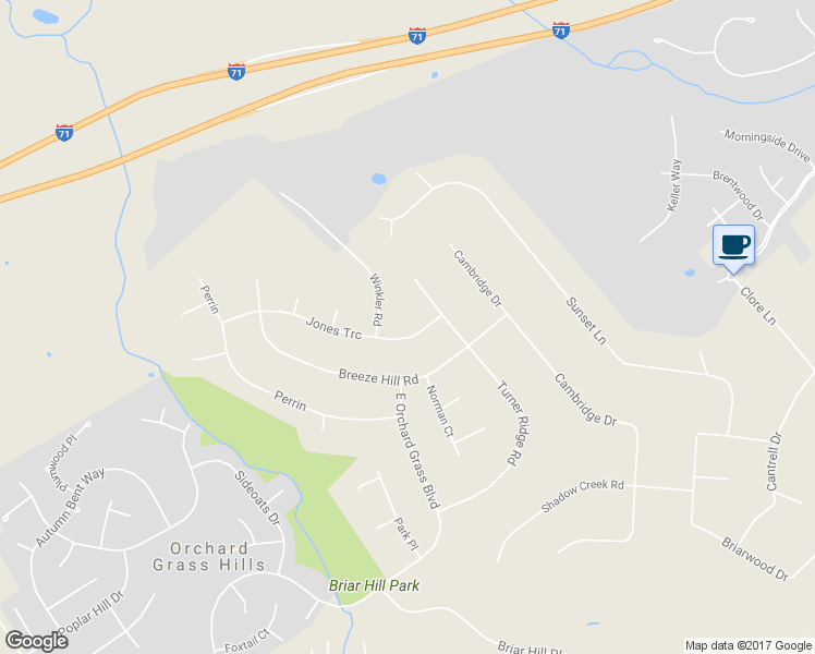 map of restaurants, bars, coffee shops, grocery stores, and more near 7506 Jones Trace in Crestwood