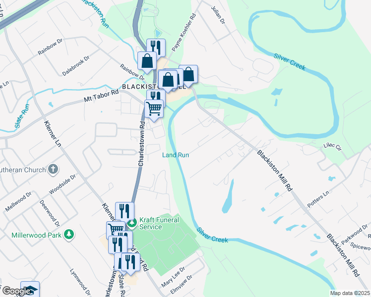 map of restaurants, bars, coffee shops, grocery stores, and more near 221 Starlight Drive in Clarksville