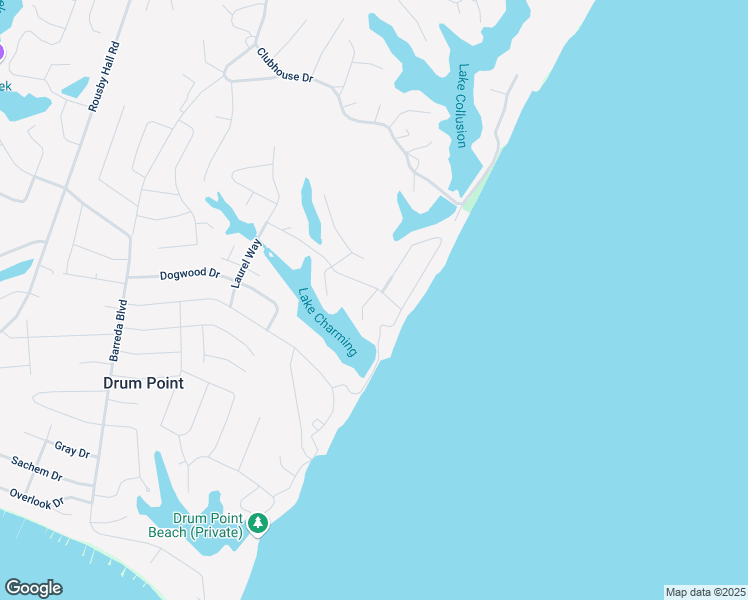 map of restaurants, bars, coffee shops, grocery stores, and more near 12858 Lake View Drive in Lusby