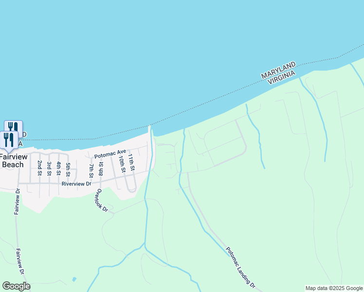 map of restaurants, bars, coffee shops, grocery stores, and more near 6059 Bamboo Point in King George