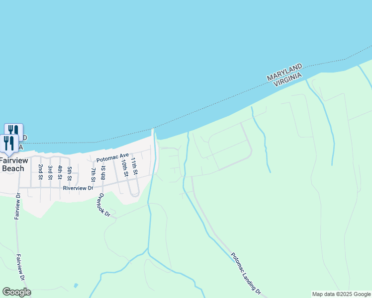 map of restaurants, bars, coffee shops, grocery stores, and more near 6059 Bamboo Point in King George