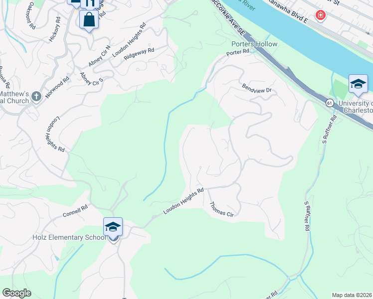 map of restaurants, bars, coffee shops, grocery stores, and more near 23 Brittany Woods Road in Charleston