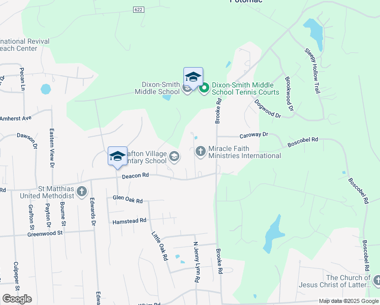 map of restaurants, bars, coffee shops, grocery stores, and more near 29 Miracle Valley Lane in Fredericksburg
