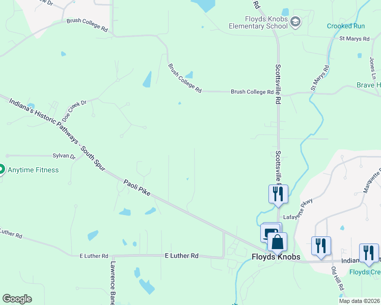 map of restaurants, bars, coffee shops, grocery stores, and more near 3729 Flemar Drive in Floyds Knobs