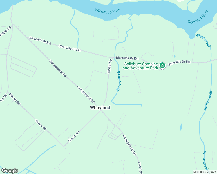map of restaurants, bars, coffee shops, grocery stores, and more near 26913 Siloam Road in Salisbury