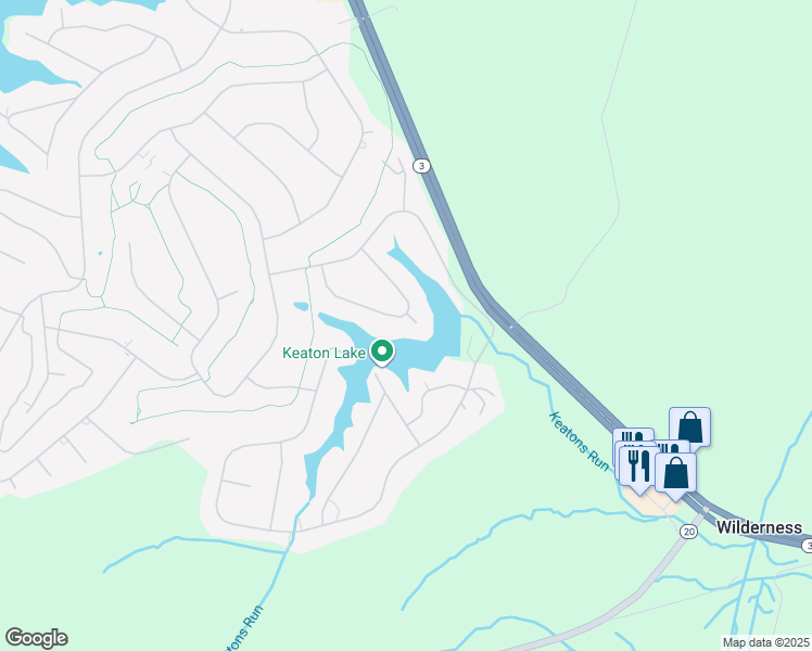 map of restaurants, bars, coffee shops, grocery stores, and more near 100 Windy Lane in Locust Grove