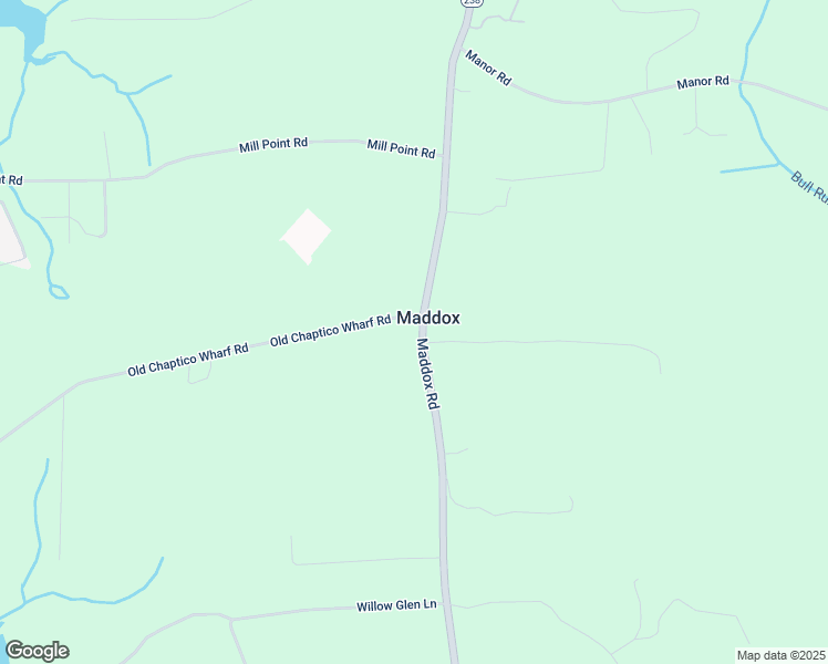 map of restaurants, bars, coffee shops, grocery stores, and more near 24169 Maddox Road in Chaptico