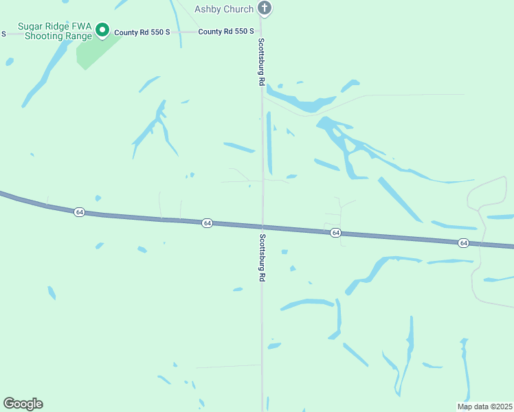 map of restaurants, bars, coffee shops, grocery stores, and more near 6086 South Co Road 300 East in Winslow