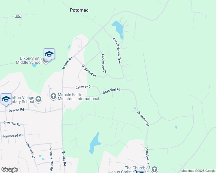 map of restaurants, bars, coffee shops, grocery stores, and more near 116 Boscobel Road in Fredericksburg