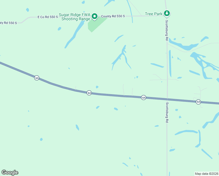 map of restaurants, bars, coffee shops, grocery stores, and more near 2617 Indiana 64 in Winslow