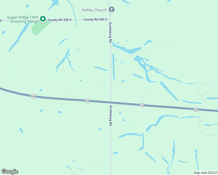 map of restaurants, bars, coffee shops, grocery stores, and more near 6086 South Co Road 300 East in Winslow