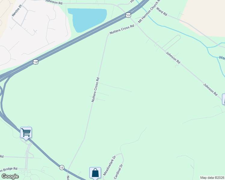 map of restaurants, bars, coffee shops, grocery stores, and more near 5109 Nutters Cross Road in Salisbury