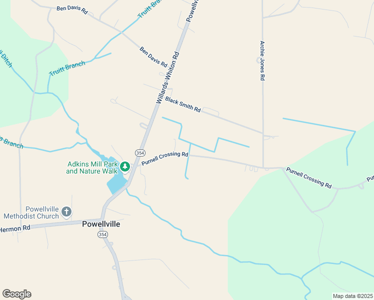 map of restaurants, bars, coffee shops, grocery stores, and more near 35896 Purnell Crossing Road in Pittsville