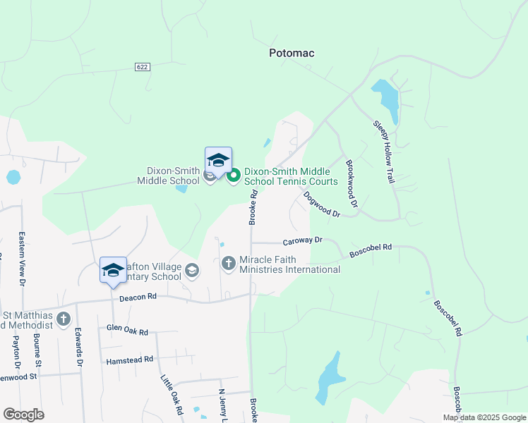 map of restaurants, bars, coffee shops, grocery stores, and more near 478 Brooke Road in Fredericksburg