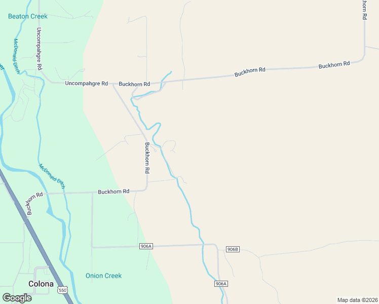 map of restaurants, bars, coffee shops, grocery stores, and more near 70400 Buckhorn Road in Montrose