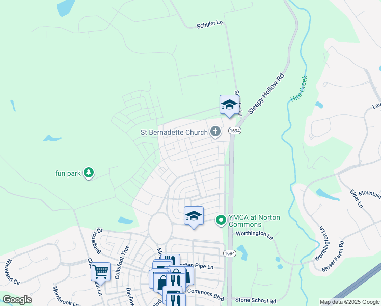 map of restaurants, bars, coffee shops, grocery stores, and more near 6401 Saint Bernadette Avenue in Prospect