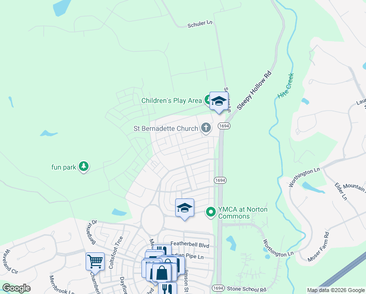 map of restaurants, bars, coffee shops, grocery stores, and more near 6403 Saint Bernadette Avenue in Prospect