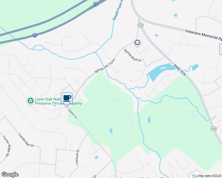 map of restaurants, bars, coffee shops, grocery stores, and more near 6703 Briarhill Road in Crestwood