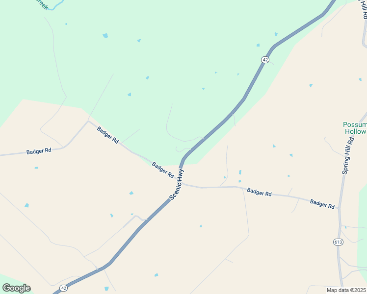 map of restaurants, bars, coffee shops, grocery stores, and more near 4268 Scenic Highway in Mount Solon