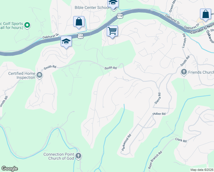 map of restaurants, bars, coffee shops, grocery stores, and more near 1944 Olympus Road in Charleston