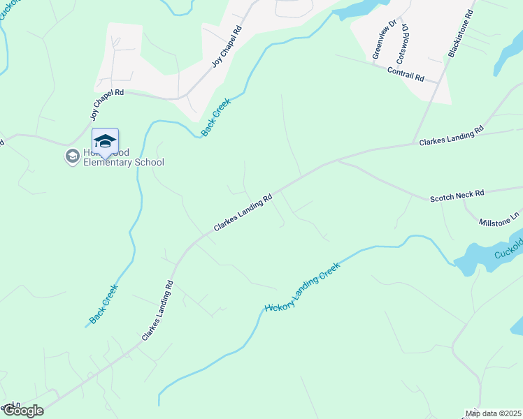 map of restaurants, bars, coffee shops, grocery stores, and more near 44667 Clarkes Landing Road in Hollywood