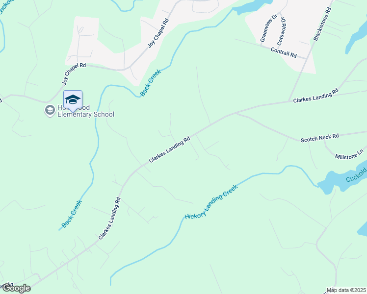 map of restaurants, bars, coffee shops, grocery stores, and more near 44667 Clarkes Landing Road in Hollywood