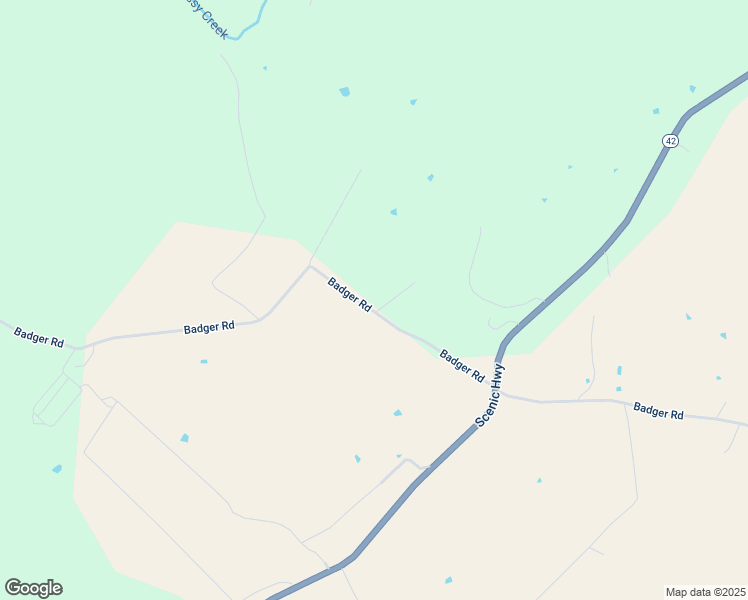 map of restaurants, bars, coffee shops, grocery stores, and more near 453 Badger Road in Mount Solon