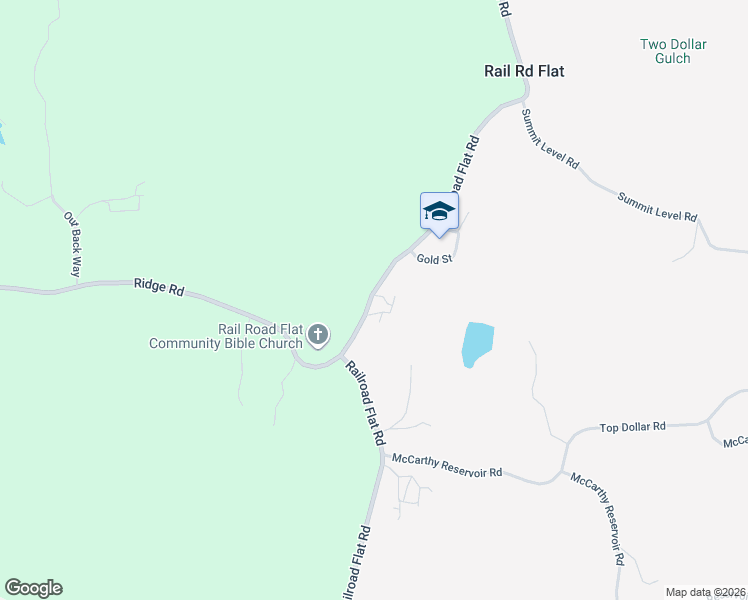 map of restaurants, bars, coffee shops, grocery stores, and more near 122 Railroad Flat Road in Rail Road Flat