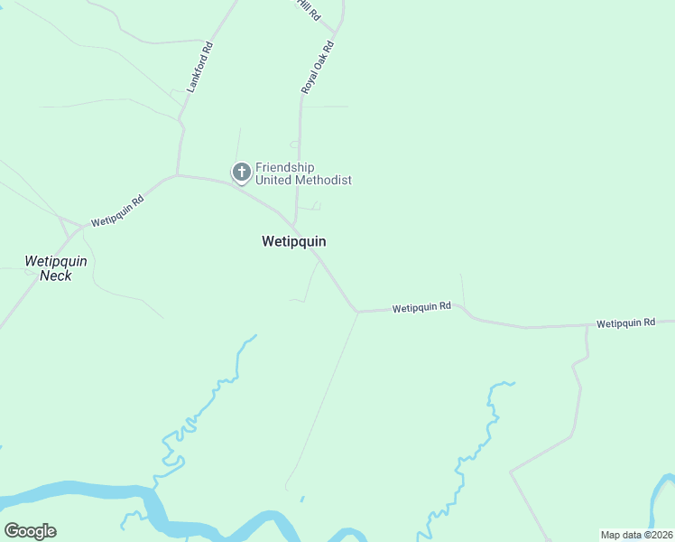 map of restaurants, bars, coffee shops, grocery stores, and more near 22202 Wetipquin Road in Quantico