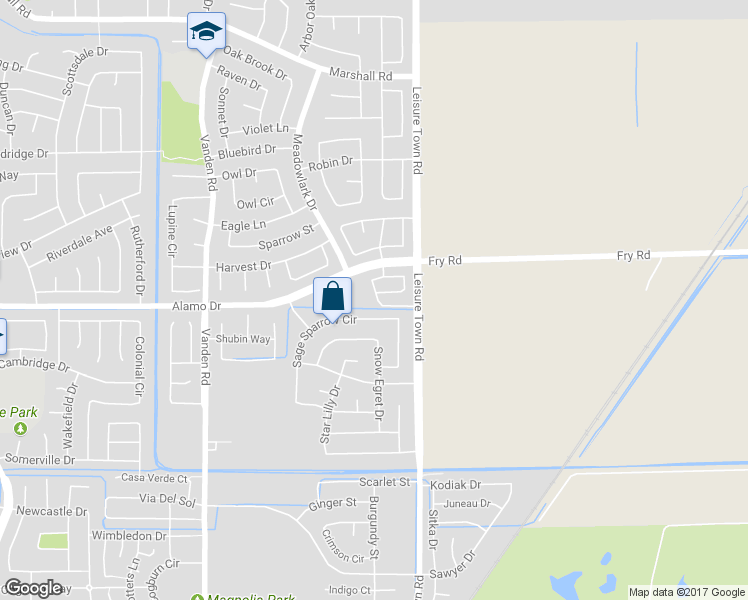 map of restaurants, bars, coffee shops, grocery stores, and more near 1055 Countrywood Lane in Vacaville