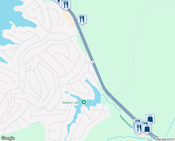 map of restaurants, bars, coffee shops, grocery stores, and more near 111 Chesterfield Court in Locust Grove