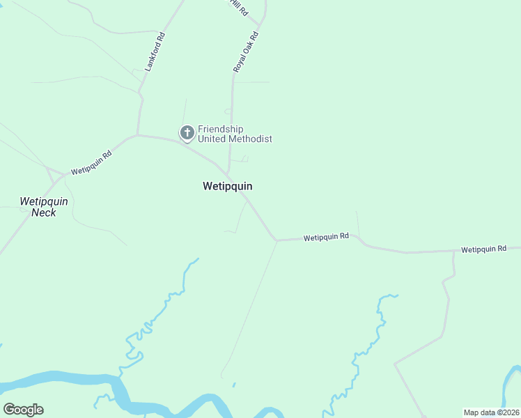 map of restaurants, bars, coffee shops, grocery stores, and more near 22202 Wetipquin Road in Quantico