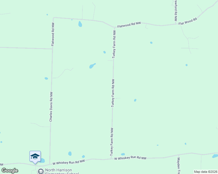 map of restaurants, bars, coffee shops, grocery stores, and more near 9295 Turkey Farm Road Northwest in New Salisbury