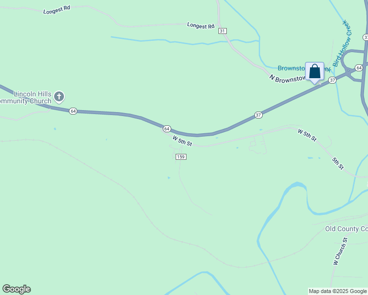 map of restaurants, bars, coffee shops, grocery stores, and more near 56 South Pleasant Hill Road in English