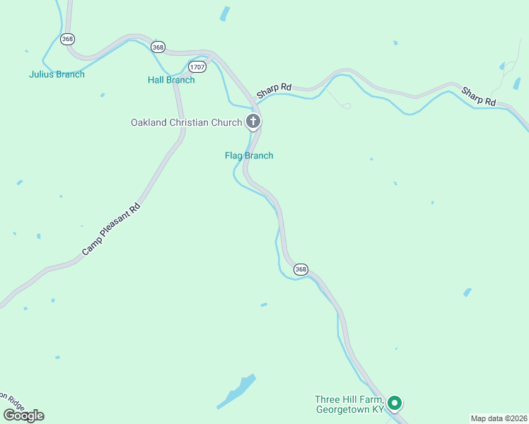 map of restaurants, bars, coffee shops, grocery stores, and more near 2800 Cedar Road in Stamping Ground