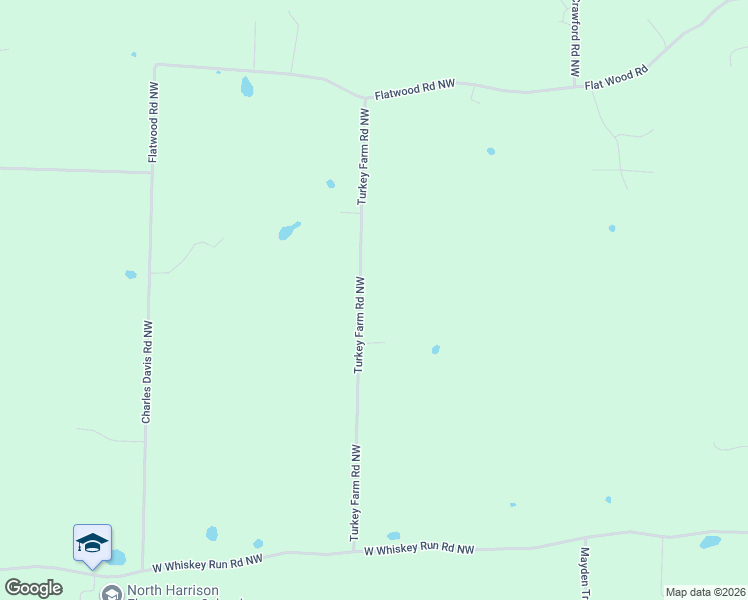 map of restaurants, bars, coffee shops, grocery stores, and more near 9295 Turkey Farm Road Northwest in New Salisbury