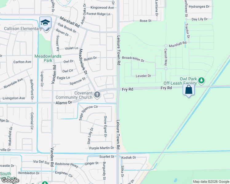 map of restaurants, bars, coffee shops, grocery stores, and more near 771 Chateau Circle in Vacaville