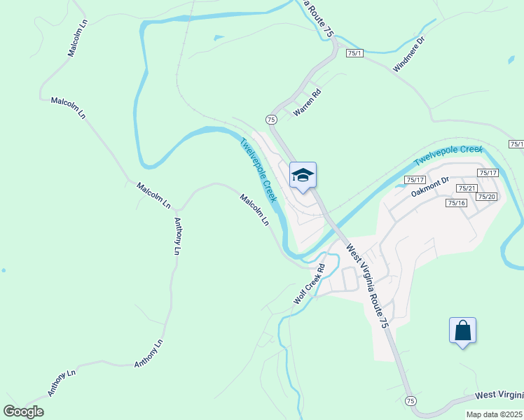 map of restaurants, bars, coffee shops, grocery stores, and more near 1301-1373 Malcolm Lane in Huntington