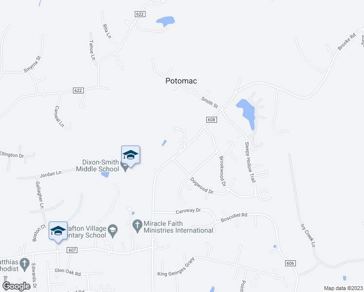 map of restaurants, bars, coffee shops, grocery stores, and more near 535 Brooke Road in Fredericksburg